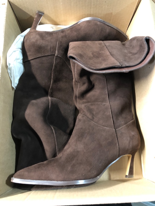 Photo 1 of (MEDIUM) (8) (USED/FAIR) Sam Edelman Sylvia Knee High Boot Chocolate Brown 8 Medium