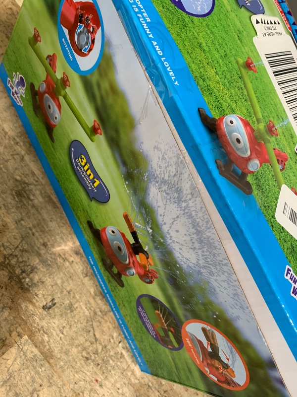 Photo 1 of 4 in 1 Water Sprinklers T Ball Set for Kids and Toddlers, Baseball Sprinkler for Backyard Helicopter Toy Outdoor Game, Attaches to Garden Hose Summer Yard Pool Water Toy