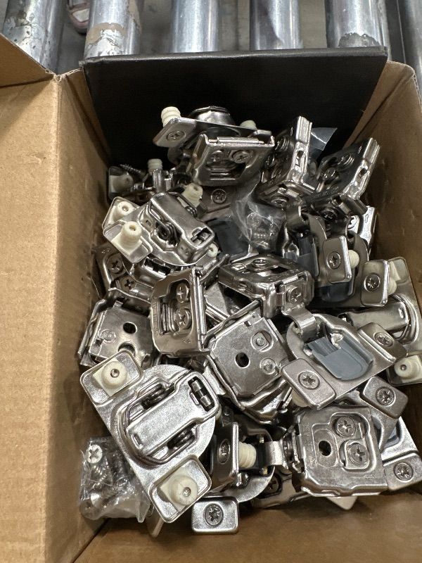 Photo 1 of Chibery 30 Pack 1/2" Overlay 3D Soft Close Concealed Hinge for Face Frame Door, Smooth Slow Self Closing Hinges, Satin Nickel, Hidden 105° Open Angle Stainless Steel Hinge for Kitchen Cabinet Door