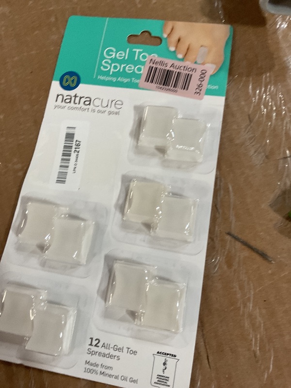 Photo 1 of NatraCure Gel Toe Spacers - Helps with Bunions, Corns, Blisters, Rubbing & Overlapping Toes - Toe Separators For Women, Toe Spacers For Men, Toe Spacers For Women, Correct Toes - 12 Pack
