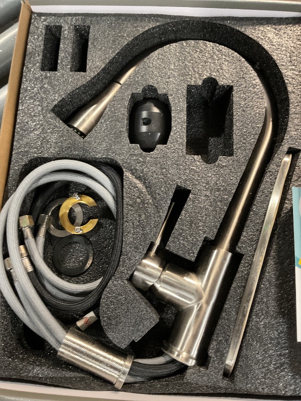 Photo 1 of (Used)(unknown if complete) RULIA Kitchen Faucet, Kitchen Sink Faucet, Sink Faucet, Pull-Down Kitchen Faucets, Free Water Filter Included, Brushed