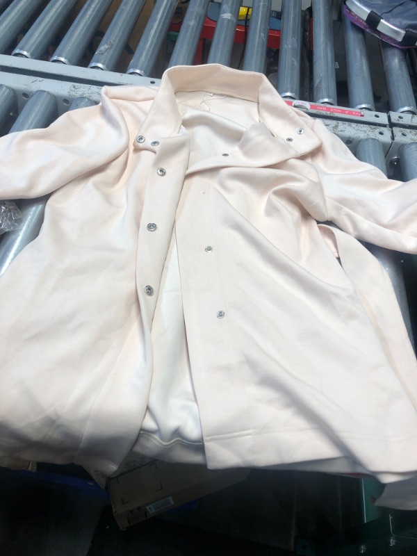 Photo 1 of **MISSING A COUPLE BUTTON** Fashion Turn Down Collar Shirt for Women Long Sleeve Button Solid Color Blouse Office Work Shirts LARGE