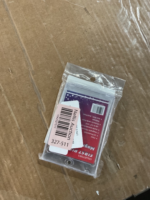 Photo 1 of (1 Pack) 35 PT Premium Magnetic Card Holder UV Protection Long Term Storage Case Hard Plastic One Touch Protector for Pokemon Sports Cards Acrylic Display Card Cases