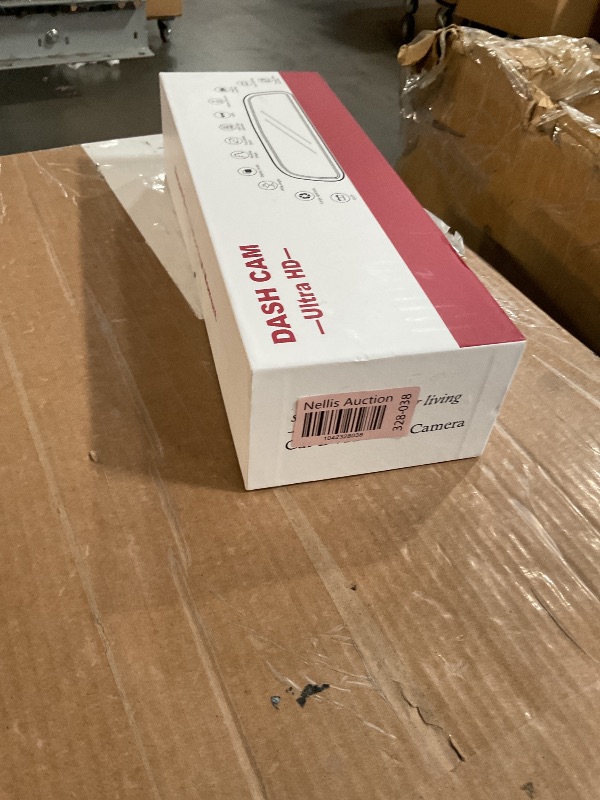 Photo 1 of Aprilboy 3 Channel Mirror Dash Cam, 12" Triple Rear View Mirror with Front 4K, Inside and Rear 1080P Cameras with WiFi, G-Sensor, Reverse Assist, Parking Monitoring, Free 64GB Card