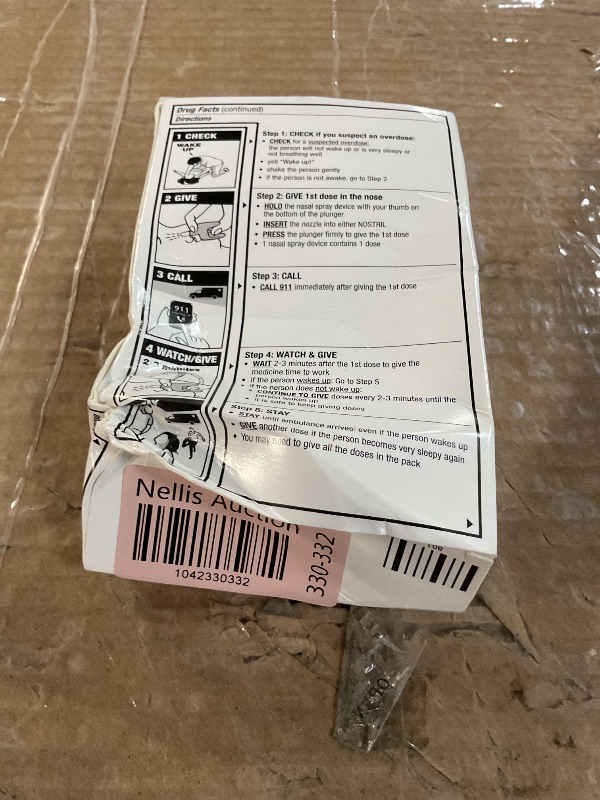 Photo 1 of *NONREFUNDABLE*
Padagis Naloxone HCI Nasal Spray, 4 mg – Emergency Treatment for Opioid Overdose - Rapid-Response Opioid Overdose Reversal, 2 Dose Single Use Nasal Spray