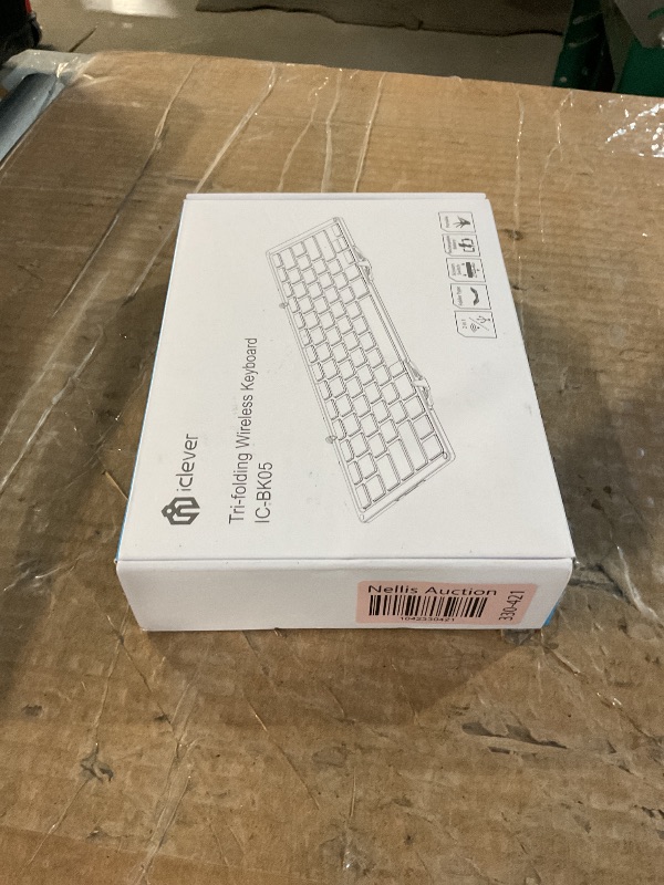Photo 1 of iClever Foldable Bluetooth Keyboard, BK05S Folding Wireless Portable Keyboard, Pair Up to 4 Devices, USB-C Rechargeable, Slim and Compact for iPad, Mac, Laptop, Smartphone, Tablet, PC