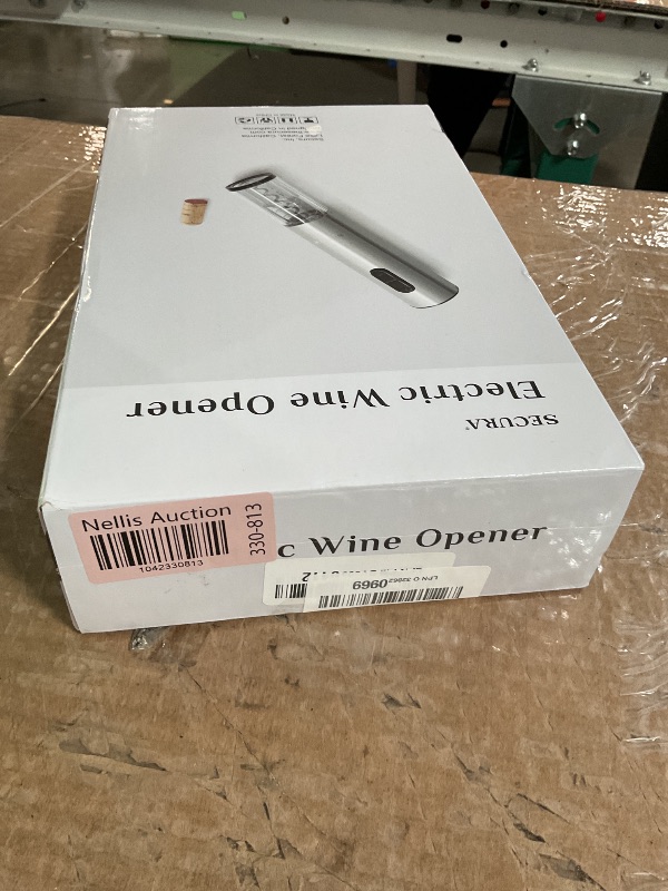 Photo 1 of Secura Electric Wine Opener, Automatic Electric Wine Bottle Corkscrew Opener with Foil Cutter, Rechargeable (Stainless Steel)