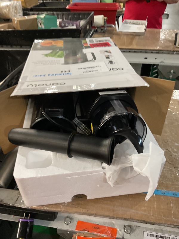 Photo 1 of ***(NO RETURNS OR REFUNDS/ FOR PARTS ONLY/ NON FUNCTIONAL)***
Cold Press Juicer, 5.4" Wide Feed Chute Juice Extractor Machine with 400W, High Juice Yield, Slow Masticating Juicer for Whole Vegetables & Fruits, Black