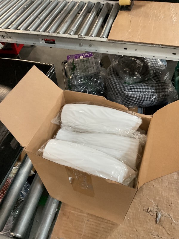 Photo 1 of (FAIR) Hoolerry 12 Pcs White Flower Vases Bulk for Centerpieces Plastic White Bud Vase for Flowers Ceramic Look Flower Vase Decorative Tall Unbreakable Vase for Flowers Home Office Table(Retro Style)