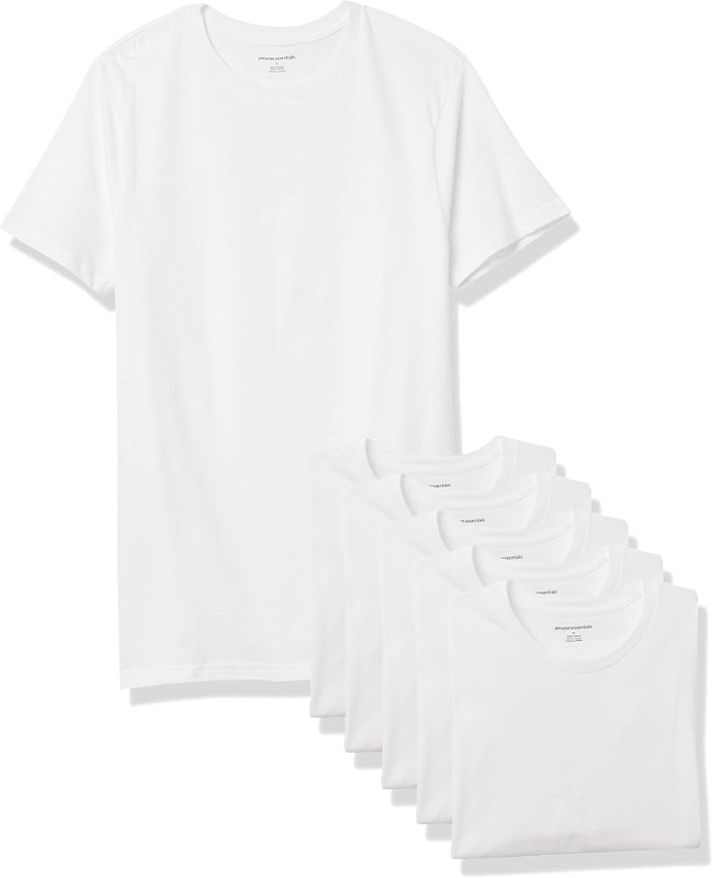 Photo 1 of ***STOCK PHOTO FOR REF ONLY THESE ARE TANK TOPS*** Amazon Essentials Men's TANK TOP Undershirt, Pack of 6