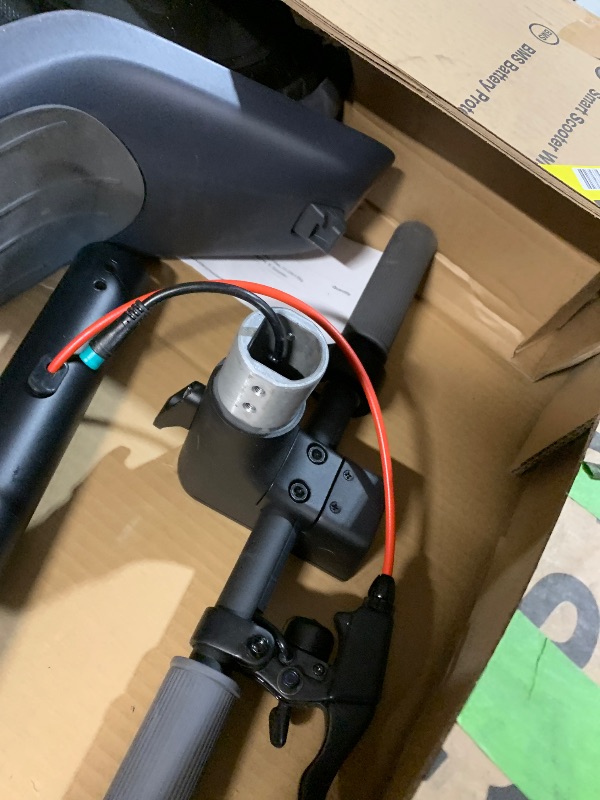 Photo 1 of **PARTS ONLY, NON FUNCTIONAL, MISSING CHARGER** Electric Scooter A6L ECO,Electric Scooter Adults with 10IN Shock Absorbing Tires,10.2AH Big Battery,Max 350W Motor,19 Miles Long Range,APP Control,Rated 15.5MPH, E Scooter (Dark Black)