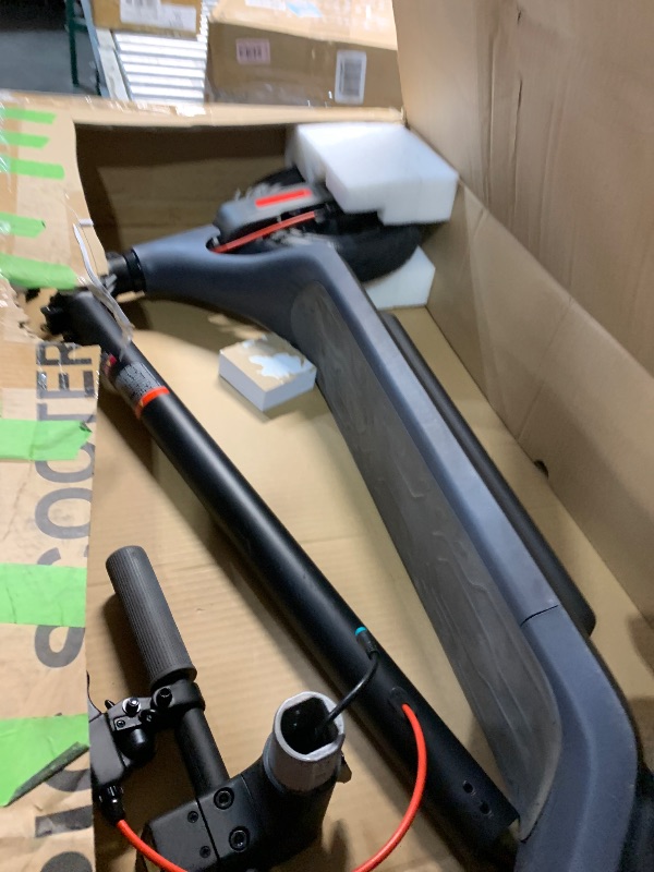 Photo 1 of **PARTS ONLY, NON FUNCTIONAL, MISSING CHARGER** Electric Scooter A6L ECO,Electric Scooter Adults with 10IN Shock Absorbing Tires,10.2AH Big Battery,Max 350W Motor,19 Miles Long Range,APP Control,Rated 15.5MPH, E Scooter (Dark Black)