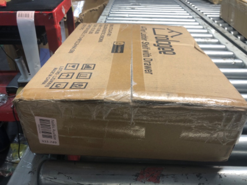 Photo 1 of Furologee 4-Tier Ladder Shelf, Ladder Bookshelf with Removable Drawer, Rustic Bookcase Storage Rack Organizer, Wood Metal Freestanding Storage Shelves for Living Room, Home Office, Bedroom, Kitchen