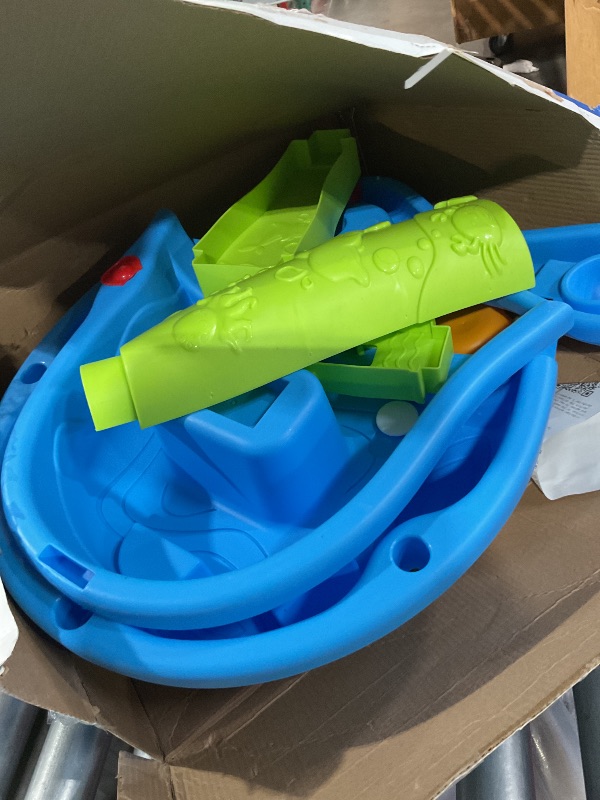 Photo 1 of (Used)(missing pieces) Erixazs Water Table for Toddlers 1-3, Kids Sand and Water Table with Umbrella, Ages 1 2 3 4 Years Old, Summer Outdoor Activity Table 