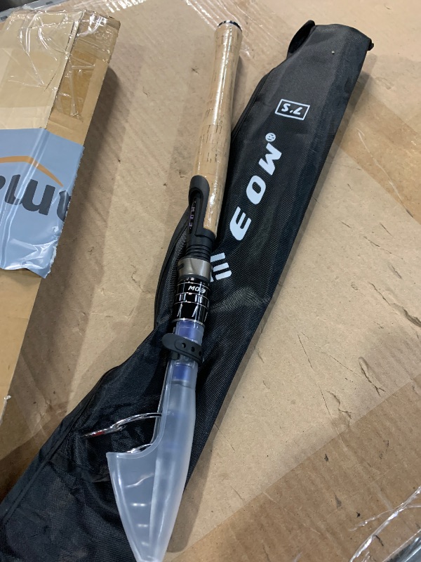 Photo 1 of (missing reel) Telescopic Fishing Pole - 5.5-Foot Carbon Fiber Rod and Ambidextrous Reel Combo with Handy Carrying Case 