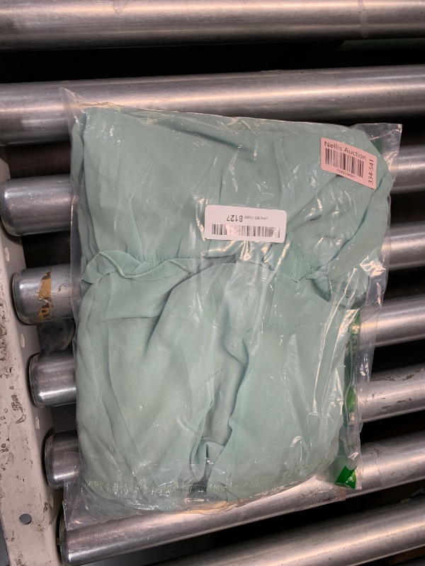 Photo 1 of LILLUSORY Women Dresses Spring Summer 2025 Midi Graduation Bridal Baby Shower Casual Flowy Boho Sun Sundress Trendy Brunch Cute Ladies Vacation Beach Smocked Teacher Clothes Outfits Sage Green XL