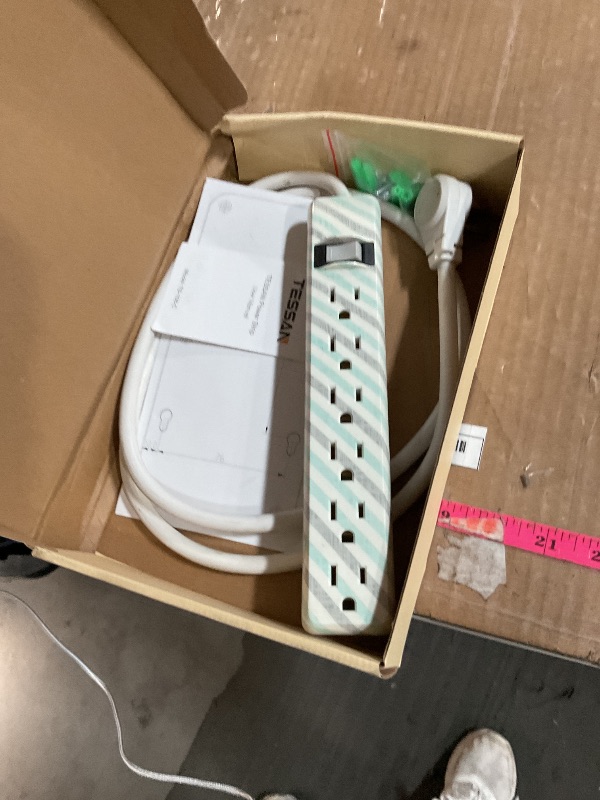 Photo 1 of **Pic for reference**Power Strip Surge Protector, TESSAN Flat Plug Extension Cord with 8 Outlets 3 USB Charger(1 USB C), 1080 Joules Protection, Wall Mountable Charging Station for Home Office School Dorm Room Essentials