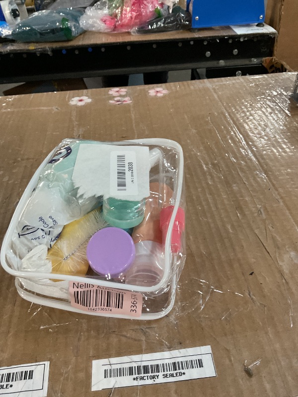 Photo 1 of (used)DEPOZA 16 Pack Travel Bottles Set - TSA Approved Leak Proof Silicone Squeezable Containers for Toiletries