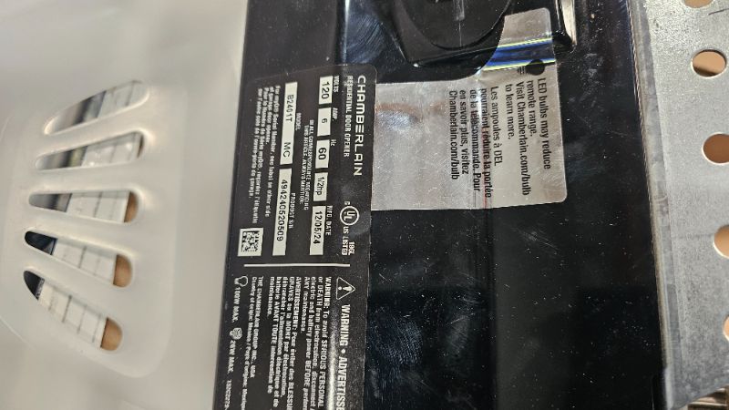 Photo 1 of ***PARTS ONLY***CHAMBERLAIN B2401 Smart Quiet Belt Drive Garage Door Opener, Gray