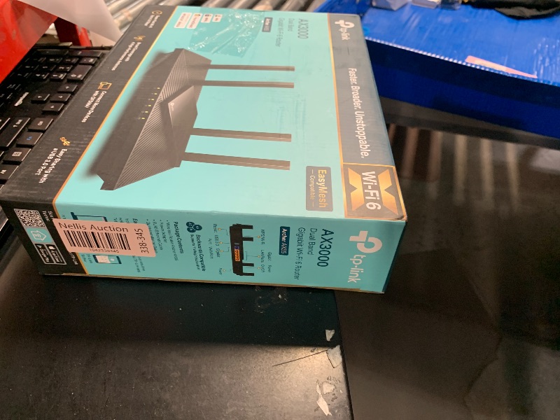 Photo 1 of **SEE NOTES** TP-Link AX1800 WiFi 6 Router V4 (Archer AX21) – Dual Band Wireless Internet, Gigabit, Easy Mesh, Works with Alexa - A Certified for Humans Device
