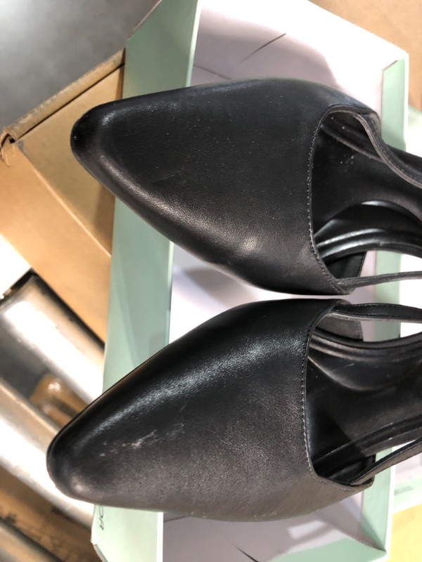 Photo 1 of ***(MINOR DAMAGE/ SEE NOTES)***
JENN ARDOR Women's Slingback Kitten Heel Closed Pointed Toe Dress Pumps Shoes for Women Comfortable Low Heeled Sandals Wedding Party Pumps Black 8