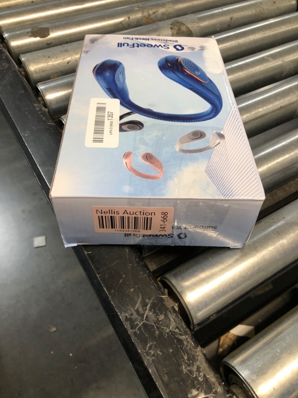 Photo 1 of *USED*SWEETFULL Portable Neck Fan 360° Cooling Bladeless Personal Fan | No Hair Twisting - 4000mAh USB Rechargeable Wearable Fan for Travel, Birthday Gifts for Men, Women, Mom, and Dad