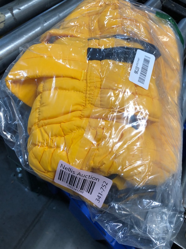 Photo 1 of CONTAIL 18L 14 Inch Quilted Puffer Backpack,Top Flap Drawstring Backpack,Yellow