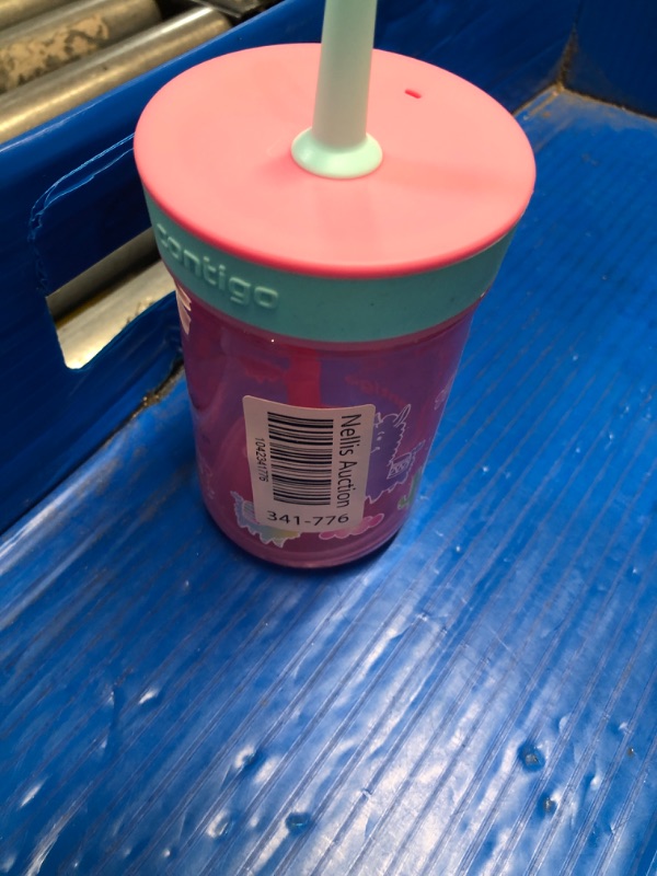 Photo 1 of (only one) (see images) Contigo Leighton Kids Plastic Water Bottles, Spill-Proof Tumblers with Straw