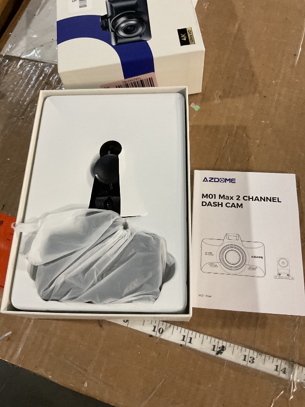 Photo 1 of AZDOME M01 Max WiFi Dash Cam Front and Rear, Free 64GB Card, App Control, 3" Screen Dash Camera for Car, Built-in ADAS G-Sensor, Waterproof, 24H Parking Mode Dashcam