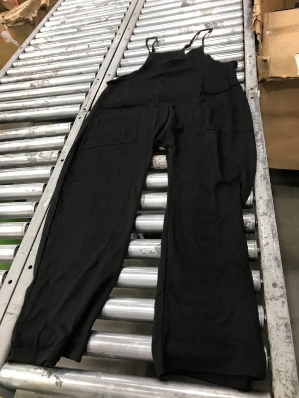Photo 1 of *Medium* Buauty Jumpsuits for Women Casual V Neck Sleeveless Baggy Overalls Spaghetti Strap Jumpers with Pockets Summer Romper Clothes