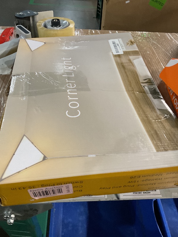 Photo 1 of haultop Corner Light with Switch, Ceiling Corner Lights for Living Room, Plug in Ceiling Light for Dark Area, Lamp for Bedroom, Kids Room, Triangle Shape