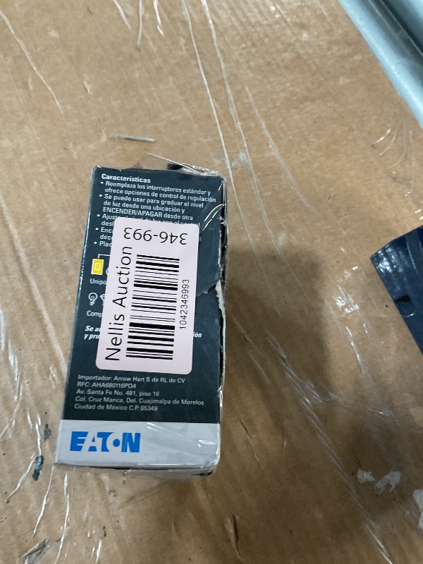 Photo 1 of Eaton SI10P-W Skye 3-Way Single-Pole Full Slide Decorator Dimmer with Preset, 1000-watt, White Finish