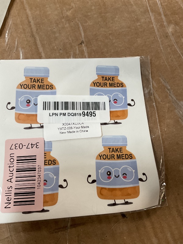 Photo 1 of YAZMEEN 4 Pcs Cute Medical Nurse Stickers 2.5'' Take Your Meds Stickers Funny Decorative Decals for Water Bottle Laptop Phone Appreciation Gifts for Pharmacy Pharmacist Nurse Doctor Medical Work