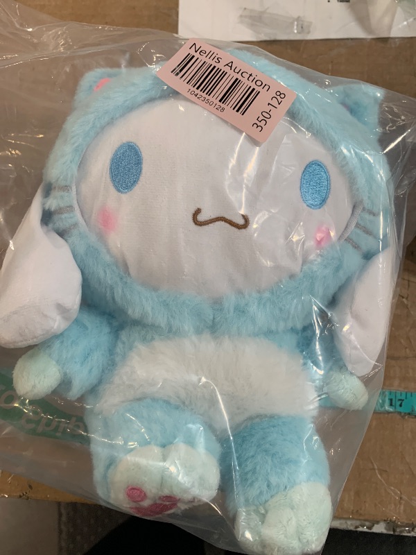 Photo 1 of Cinnamoroll Plush Doll 8", Super Lovely Kitty My Melo Anime Plush Figure Toy, Perfect Cartoon Theme Party Favor for Girls Boys Children Fans Birthday Easter Gift, Blue