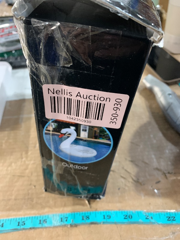 Photo 1 of Inflatable Swan Pool Floats with Colorful Lights, FlyfreeU Solar Powered LED Color Changing Swan Swim Tube Rings, 42 Inch Large Pool Beach Floaties Lake Beach Floaty Summer Pool Raft Lounge for Adults