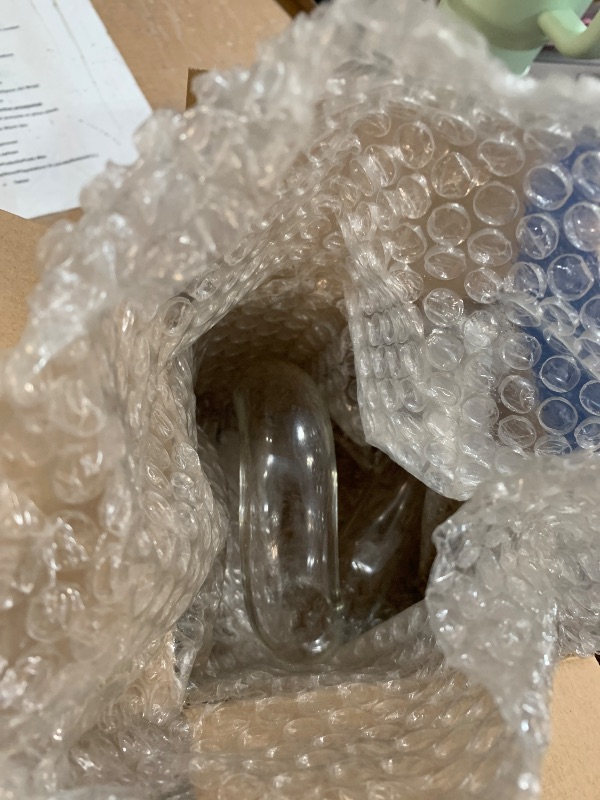 Photo 1 of **SEE NOTES** Joeyan Handmade Small Amber Glass Flower Vase,Decorative Geometric Glass Bud Vase for Modern Home Centerpieces Living Room Office,4.72" Abstract Vase for Single Flower and Dry Flowers