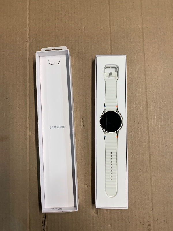 Photo 1 of Samsung Galaxy Watch 7 40mm Bluetooth AI Smartwatch w/Energy Score, Wellness Tips, Heart Rate Tracking, Sleep Monitor, Fitness Tracker, 2024, Cream [US Version, 1Yr Manufacturer Warranty]