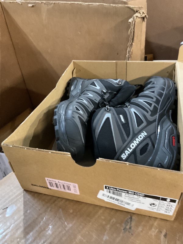 Photo 1 of Salomon Men's X ULTRA PIONEER MID CLIMASALOMON™ WATERPROOF Hiking Boots for Men, Black / Magnet / Monument, 10.5