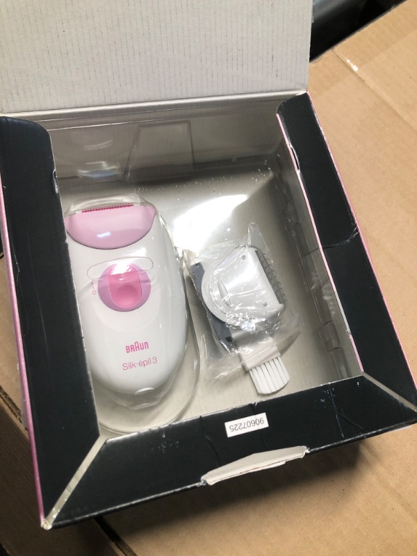 Photo 1 of (MISSING CHARGING CORD) Braun Epilator Silk-epil 3 3-270, Hair Removal Device, Epilator for Women, Shaver & Trimmer, Hair Removal