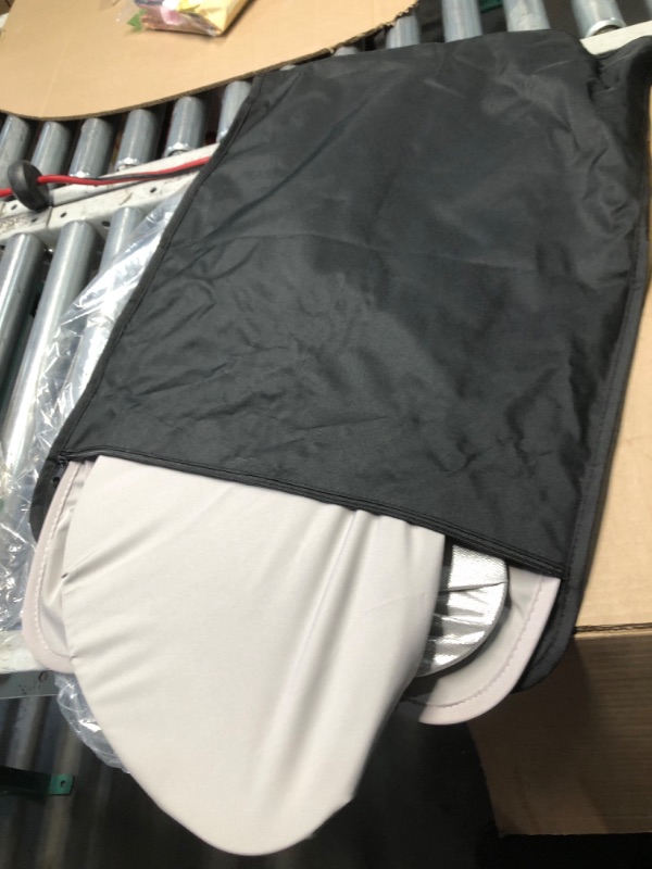 Photo 1 of (BAGGED) (FAIR/POSSIBLE MISSING HARDWARE) AAMHHM Tesla Model Y Sunshade Roof Nano Ice-Crystal Coatings Blocks of UV Buckle Fixing No-Sag No Gaps Portable Foldable Sunshade for Model Y 2020-2024 Gray Sunshade
