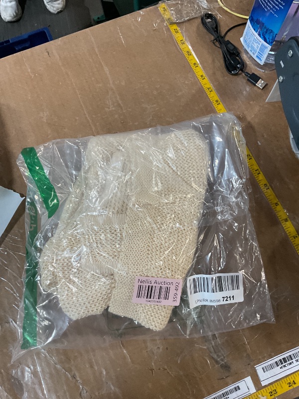Photo 1 of (used) (beige) Women's Sheer Fishnet Tops Mesh Crew Neck Plus Size Tee Shirt for Festival Outfits(White,M)
