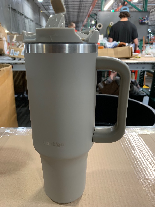 Photo 1 of (see images for damage) Contigo Streeterville 40oz Tumbler, Stainless Steel Vacuum Insulated, Leak-Proof, Cold for 29 Hours, Inkycap