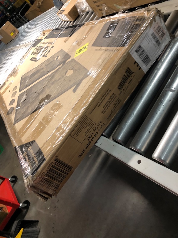 Photo 1 of ***MAJOR DAMAGE - INCOMPLETE - SEE COMMENTS***
GoSports 4 x 2 ft Rustic Design Cornhole Game Set - Includes Two 4 x 2 ft Boards, 8 Bean Bags, and Carry Case