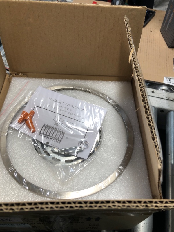 Photo 1 of Rpzloila Crystal Ceiling Light Fixture, Modern Semi Flush Mount Ceiling Light,Crystal Chandelier for Kitchen Bedroom Bathroom Entryway Nickel Finish (Bulb not Included)