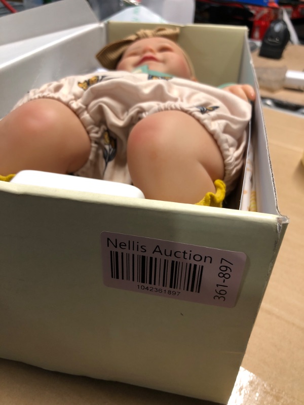 Photo 1 of (missing pieces)(see images) BABESIDE 3-in-1 Interactive Reborn Baby Dolls with Breathe Heartbeat Coos, 20Inch Soft Vinyl Poseable Realistic Baby Dolls