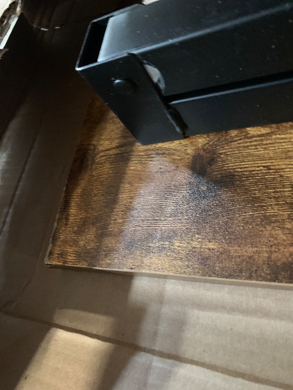 Photo 1 of ***PARTS ONLY***Need Office Computer Desk - 47.2L Sturdy and Heavy Duty Folding Laptop Table,Writing Table/Home Office Desk/Sewing Table,No Assembly Required,Rustic Brown AC5FB(120 * 60)