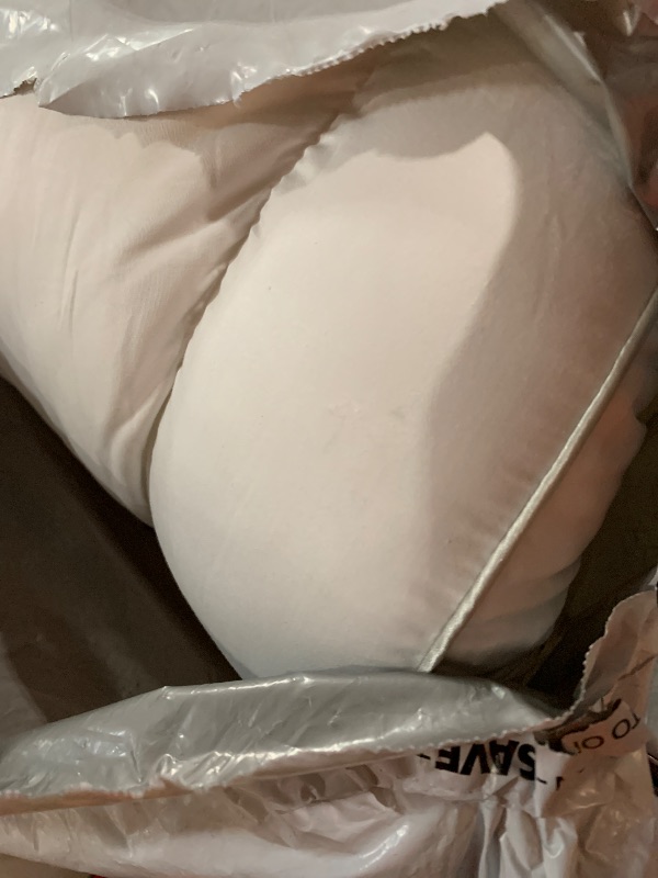 Photo 1 of AiAngu Goose Down Pillow King Size, Cervical Support for Neck Pain Relief, 600 Thread Count Cotton Shell(White,King(Pack of 1))