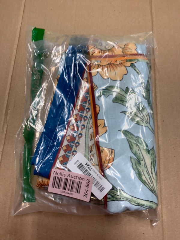 Photo 1 of Horaldaily Rustic Square Tablecloth 60x60 Inch, Bird Floral Vintage Washable Seasonal Table Cover for Party Picnic Dinner Decor