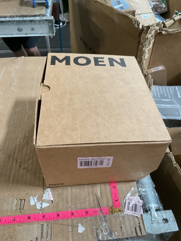 Photo 1 of ***(NO RETURNS OR REFUNDS/ FOR PARTS ONLY/ MAJOR DAMAGE)***
Moen Eva Brushed Nickel Two-Handle 4-Inch Centerset Bathroom Faucet with Drain Assembly, Bathroom Faucets for Sink 3-Hole, 6410BN