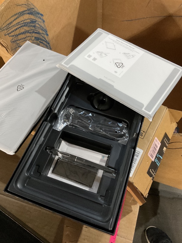 Photo 1 of (UNABLE TO POWER ON) HUION KAMVAS Pro 12 Drawing Tablet with Screen, Full-Laminated Graphics Drawing Monitor with 8192 Battery-Free Pen, 11.6 Inch with Adjustable Stand for Windows, Mac and Linux(Computer Needed)
